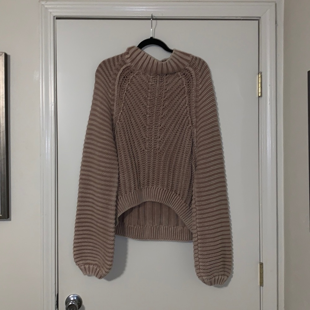 Free people bubble sleeve sweater